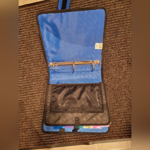 Blue n Black 3-Ring Binder Case It 5-File organizer - Picture 6 of 16